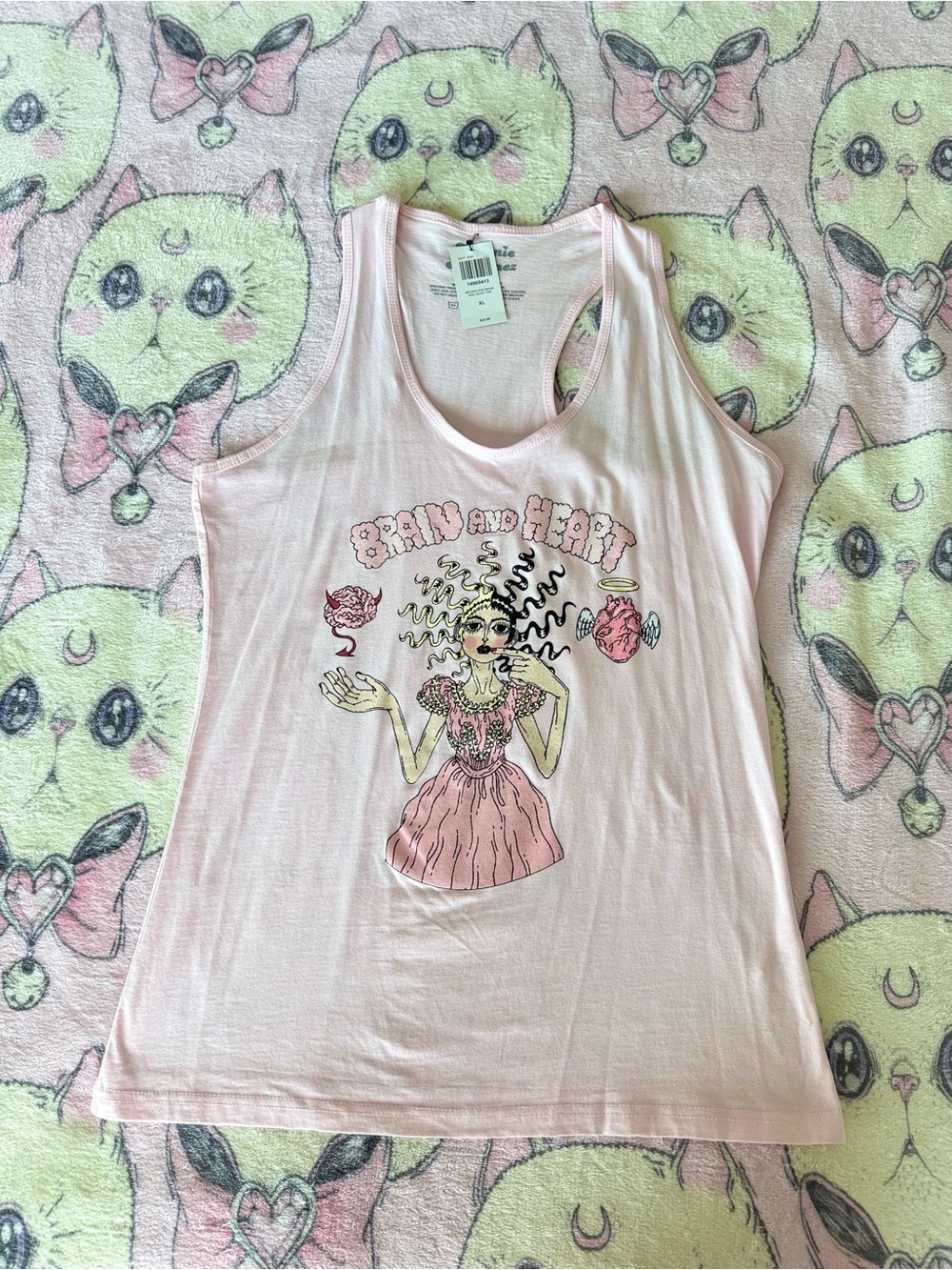 NWT Melanie Martinez “Brain and Heart” After School Tank Top